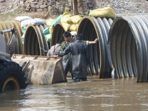 鋼波紋涵管標(biāo)記位置開挖溝槽時要注意哪些？